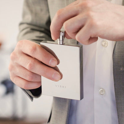 Harrison Stainless Steel and Compact Flask