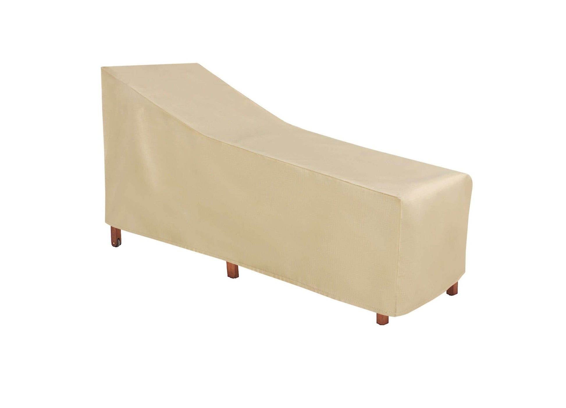 Chaise lounge cover beige Shield Outdoor Covers weatherproof fabric 76L-28W-30H on Tampa Home & Garden Store
