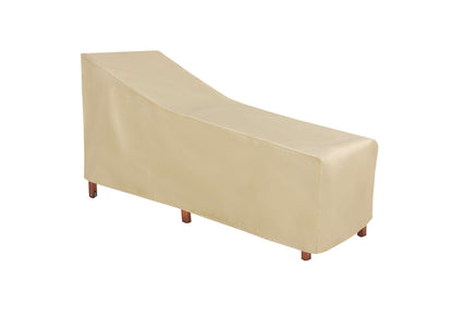 Chaise lounge cover beige Shield Outdoor Covers weatherproof fabric 76L-28W-30H on Tampa Home & Garden Store