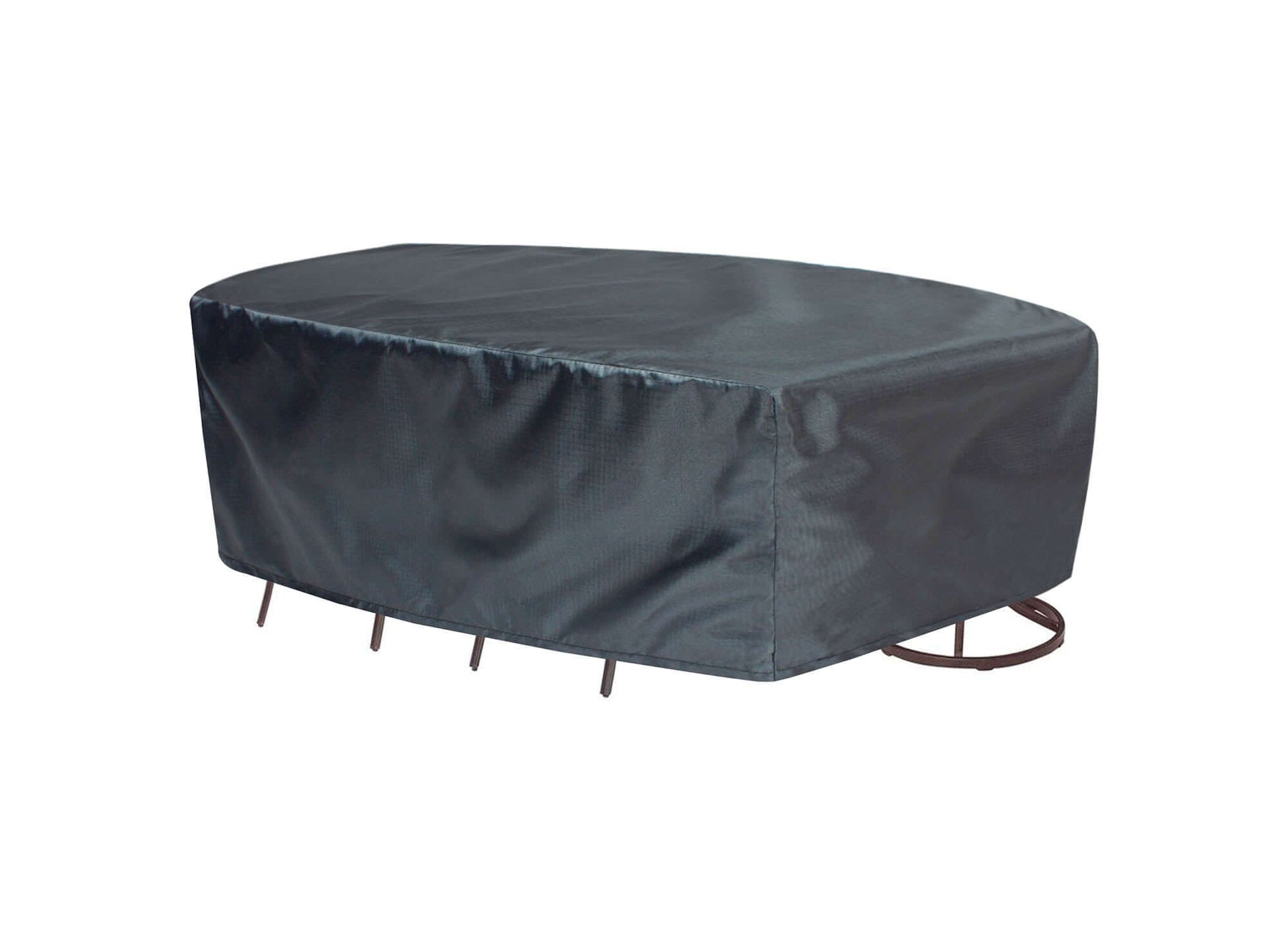 Shield Mercury Cover for 584 fits medium oval/rectangle table & chairs, dark gray on Tampa Home & Garden Store