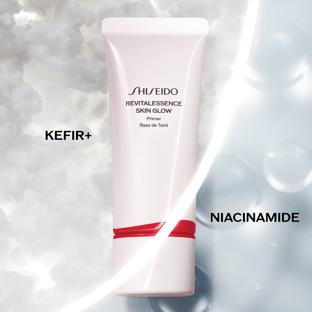 Shiseido Revitalessence Skin Glow Primer, pale pink makeup primer tube by Beauty Care Bag, 30ml on Tampa Home & Garden Store