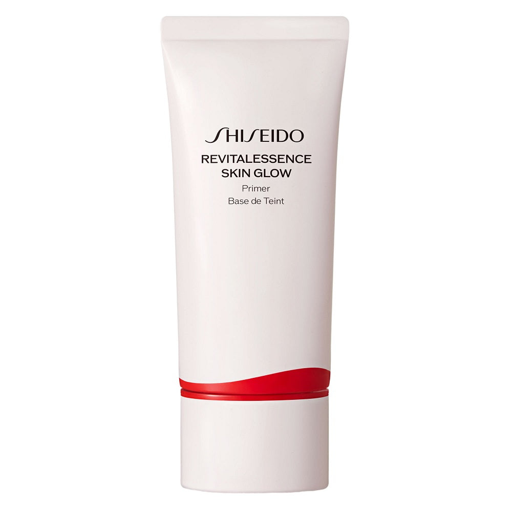 Shiseido Revitalessence Skin Glow Primer 30ml white tube with red band makeup primer on Tampa Home & Garden Store