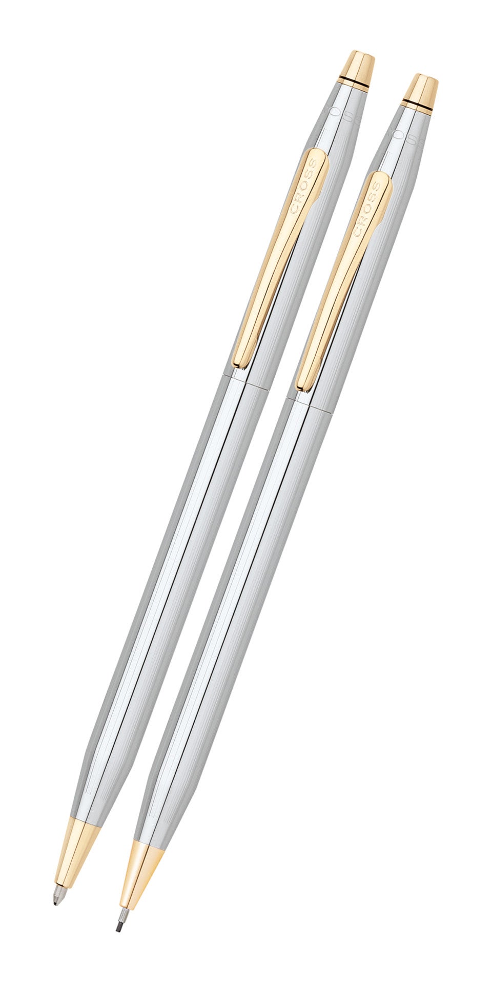 Cross Classic Century Medalist pen and pencil set in silver with gold-tone trims, 2-piece on Tampa Home & Garden Store