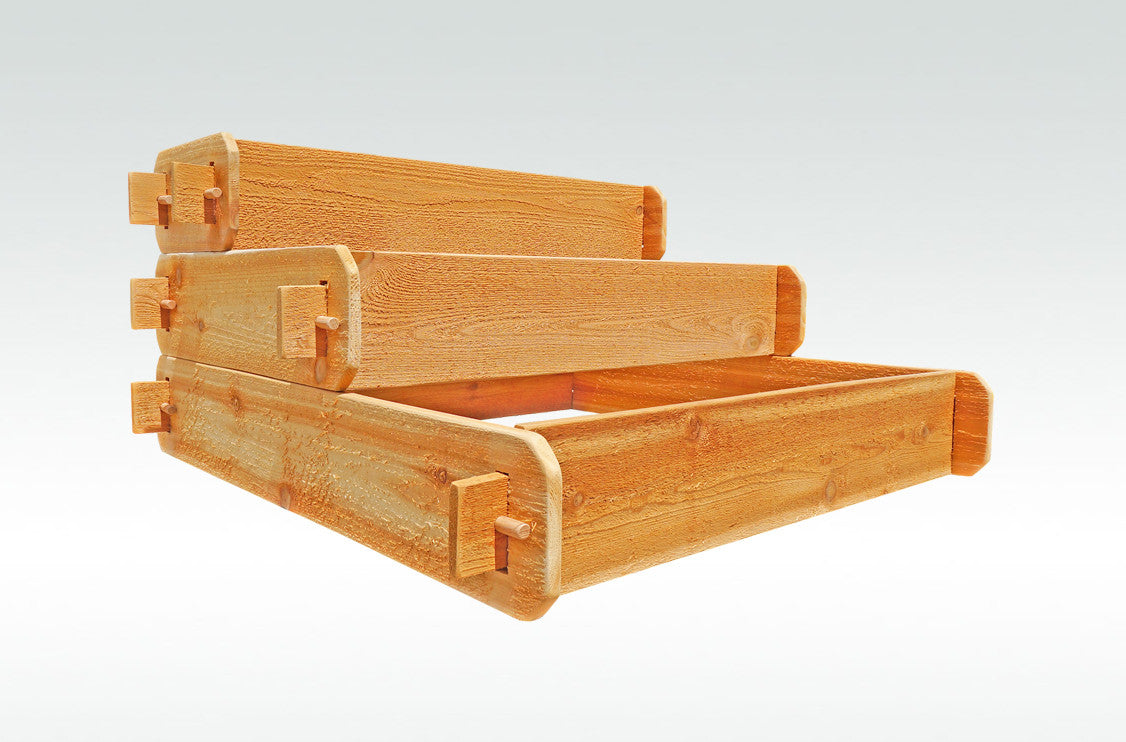 Timberlane Gardens cedar raised garden bed kit 3-tier elevated planter components on Tampa Home & Garden Store