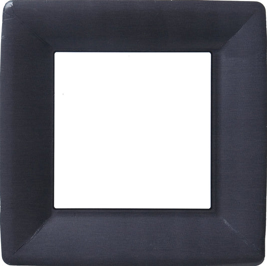 Assiette carrée Classic Linen Black