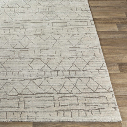 Shortland Premium Area Rug - Clearance, ivory with gray geometric pattern, Boutique Rugs on Tampa Home & Garden Store