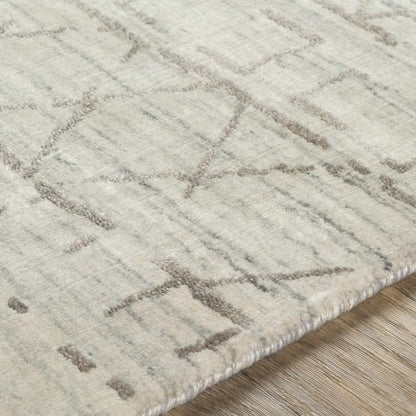 Shortland Premium Area Rug by Boutique Rugs, cream-gray with taupe lattice pattern on Tampa Home & Garden Store