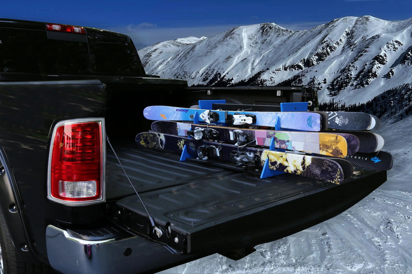 Porte-skis tout-terrain mobile TRAPSKI SIX PACK et porte-snowboard standard