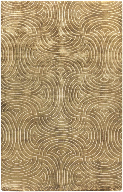Sidney Area Rug by Boutique Rugs in tan with cream concentric circle pattern on Tampa Home & Garden Store