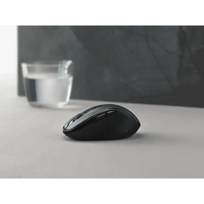 Stevvex black wireless mouse ergonomic curved design for computer on Tampa Home & Garden Store