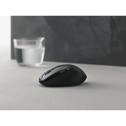 Stevvex black wireless mouse ergonomic curved design for computer on Tampa Home & Garden Store