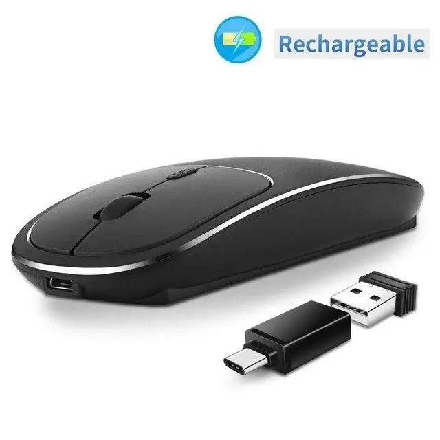 Stevvex wireless USB mouse 2.4G rechargeable ultrathin black with USB dongle on Tampa Home & Garden Store