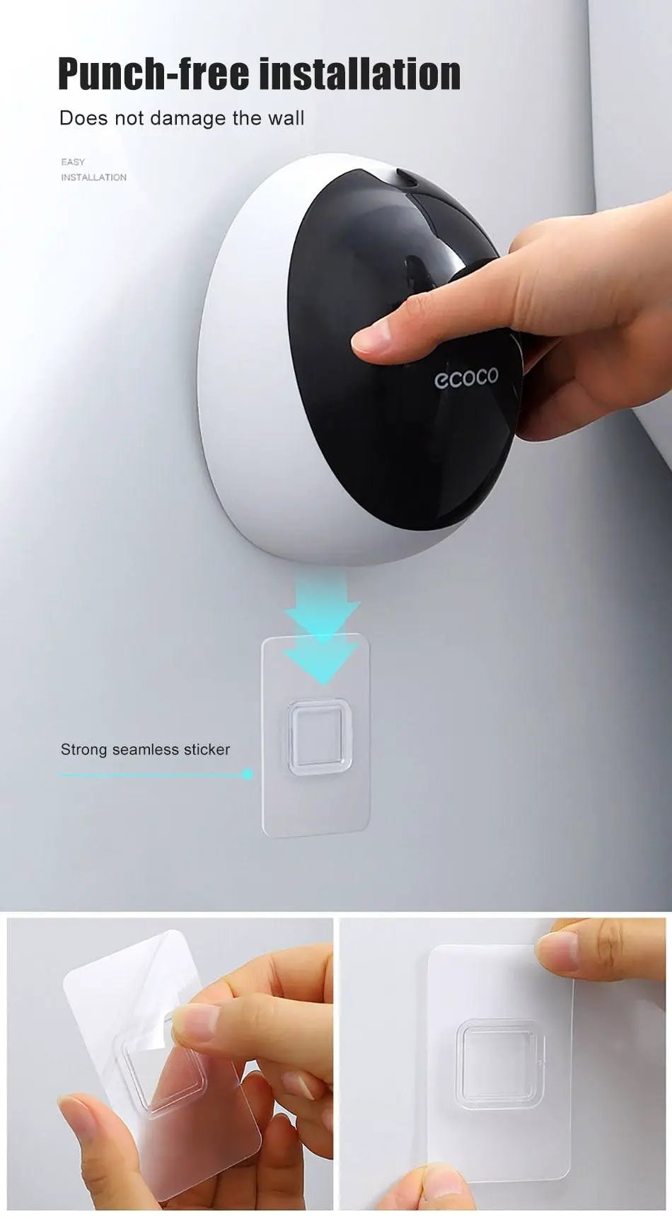 Silicone Toilet Brush With Wall Mounted Holder