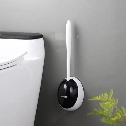 Silicone Toilet Brush With Wall Mounted Holder