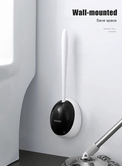 Silicone Toilet Brush With Wall Mounted Holder