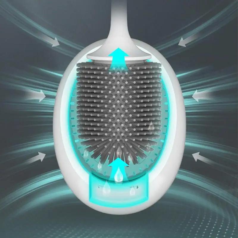 Silicone Toilet Brush With Wall Mounted Holder