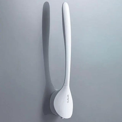 Silicone Toilet Brush With Wall Mounted Holder