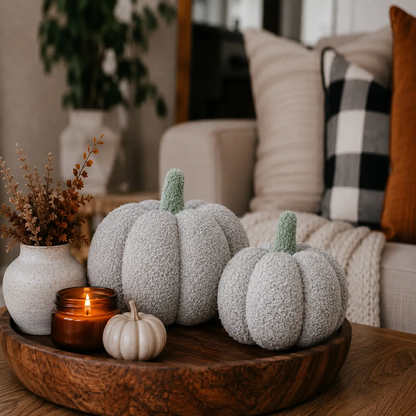 Blair Pumpkin Plush Decorative Pillow For Fall