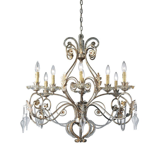 Hampton Bay Allure 8 Light Crystal Chandelier