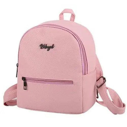 Stevvex mini pink backpack with front zip pocket, top handle, adjustable straps for women on Tampa Home & Garden Store