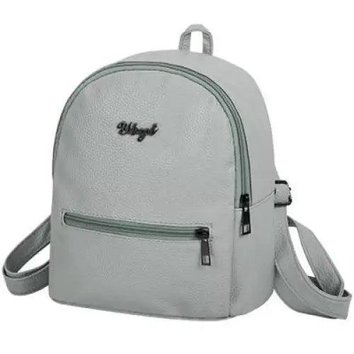 Stevvex mini gray backpack for women and girls with zipper pocket and adjustable straps on Tampa Home & Garden Store