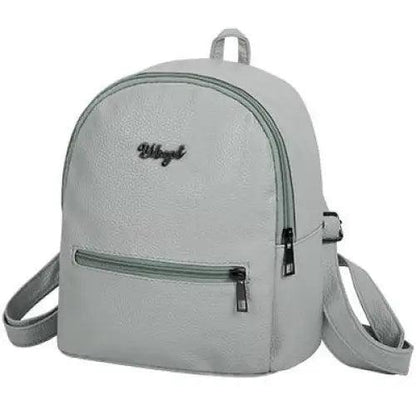 Stevvex mini gray backpack for women and girls with zipper pocket and adjustable straps on Tampa Home & Garden Store