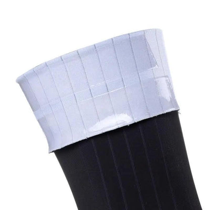 Stevvex cycling socks white cuff black leg anti-slip silicone grip athletic socks on Tampa Home & Garden Store
