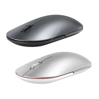 Stevvex 2-pack wireless optical mice with USB/Bluetooth, slim rechargeable black and white on Tampa Home & Garden Store