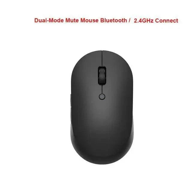 Stevvex wireless optical mouse, black, dual-mode Bluetooth/2.4GHz USB connect, slim portable on Tampa Home & Garden Store