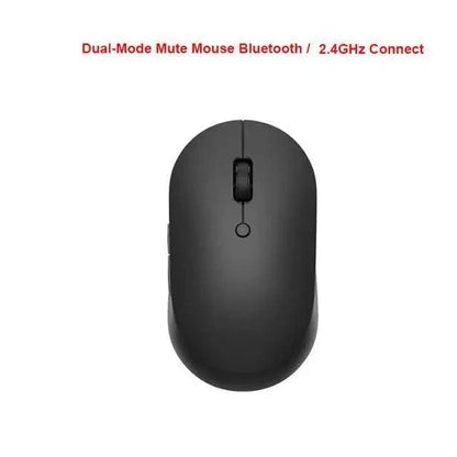 Stevvex wireless optical mouse, black, dual-mode Bluetooth/2.4GHz USB connect, slim portable on Tampa Home & Garden Store