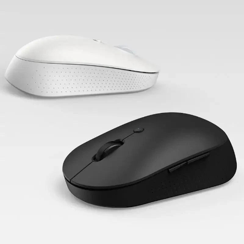 Stevvex wireless optical mouse, white and black pair, Bluetooth USB rechargeable on Tampa Home & Garden Store
