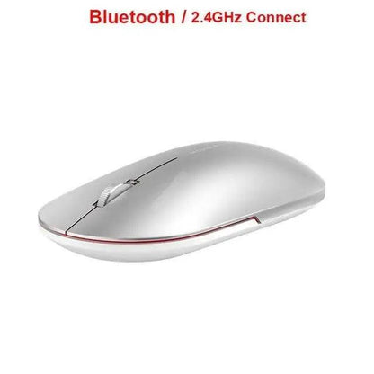 Stevvex wireless optical mouse white/black, slim rechargeable with Bluetooth 2.4GHz USB on Tampa Home & Garden Store