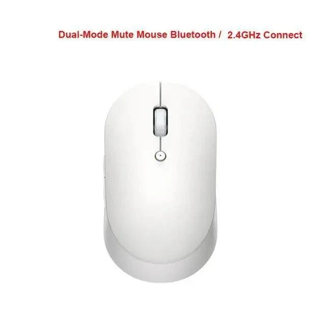 Wireless mouse Stevvex white with black scroll wheel, USB dual-mode on Tampa Home & Garden Store