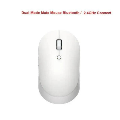 Wireless mouse Stevvex white with black scroll wheel, USB dual-mode on Tampa Home & Garden Store