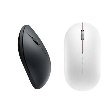 2 Stevvex wireless optical mice black and white with USB Bluetooth slim rechargeable design on Tampa Home & Garden Store