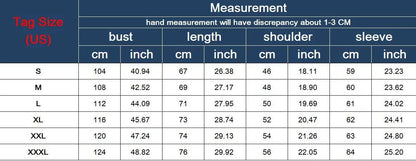 Stevvex men's jacket size chart with bust, length, shoulder and sleeve cm/in for S-XXXL on Tampa Home & Garden Store