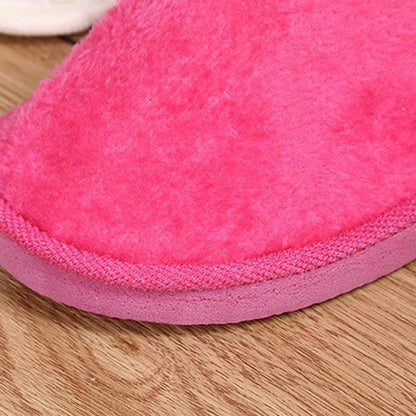 Stevvex unisex pink plush memory foam slippers non-slip indoor house shoes on Tampa Home & Garden Store