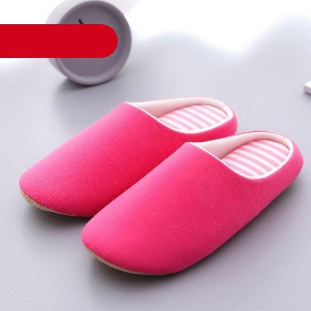 Pink plush slippers Stevvex memory foam indoor house shoes for men and women non-slip on Tampa Home & Garden Store