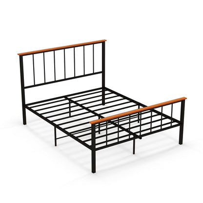 Estructura de cama con cabecero y piecero - Tamaño matrimonial