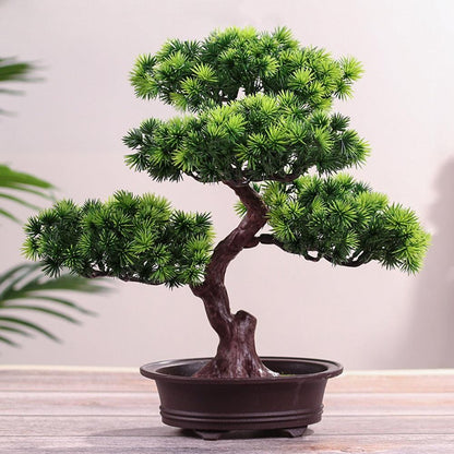 Lifelike Bonsai Pine Tree Decor and Gift