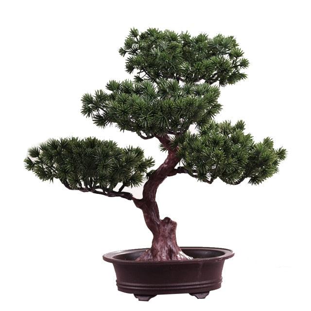 Lifelike Bonsai Pine Tree Decor and Gift
