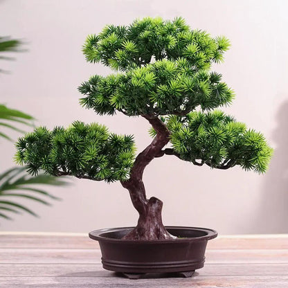 Lifelike Bonsai Pine Tree Decor and Gift