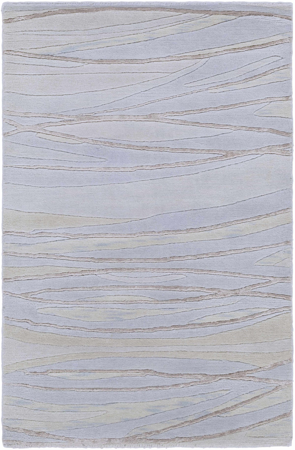 Rug Sinai Light Blue Lined Wool/Viscose, Boutique Rugs, clearance on Tampa Home & Garden Store
