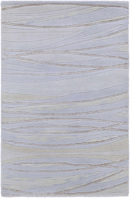 Rug Sinai Light Blue Lined Wool/Viscose, Boutique Rugs, clearance on Tampa Home & Garden Store