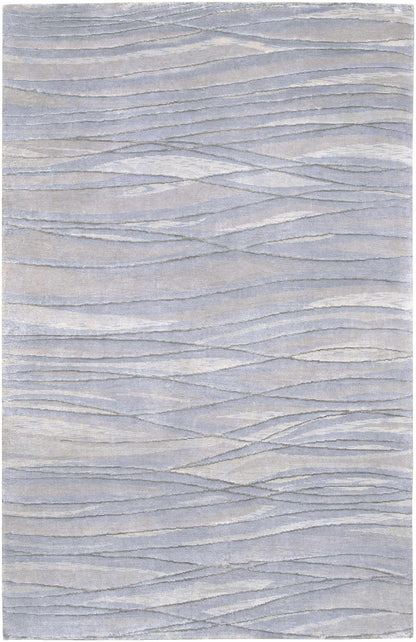 Sinai Light Blue Lined Wool/Viscose Rug by Boutique Rugs, clearance on Tampa Home & Garden Store