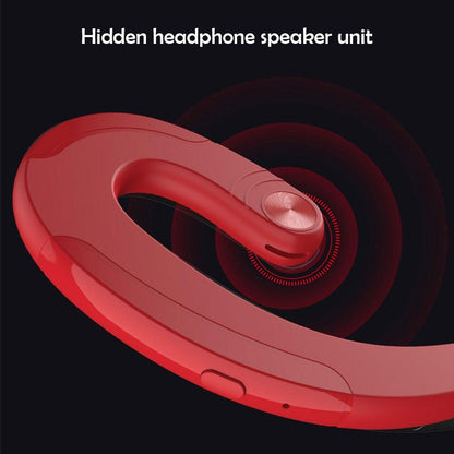 Stevvex red wireless in-ear headphones with mic, ergonomic headset for office use on Tampa Home & Garden Store
