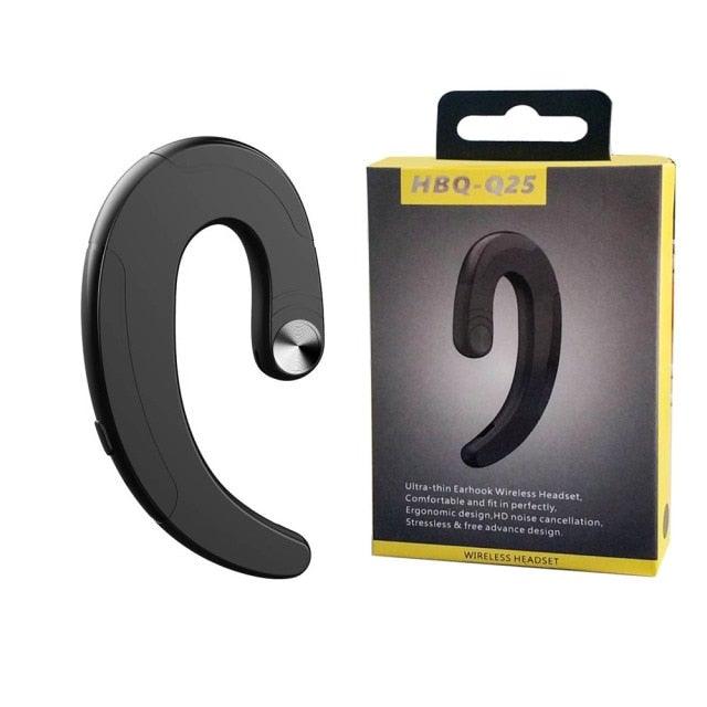 Stevvex wireless earphone behind-ear headset black with mic ergonomic design on Tampa Home & Garden Store