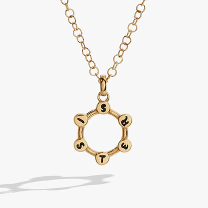 Sister Hidden Message Acrostic Necklace