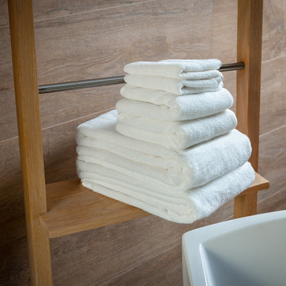 Ensemble de six serviettes de bain bio de luxe | Serviettes douces, moelleuses et écologiques