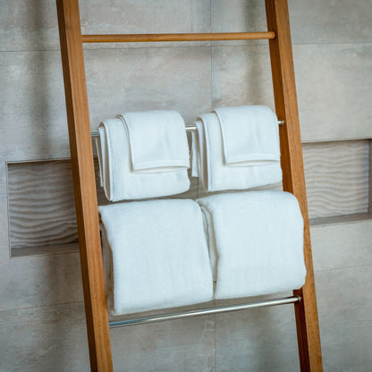 Ensemble de six serviettes de bain bio de luxe | Serviettes douces, moelleuses et écologiques